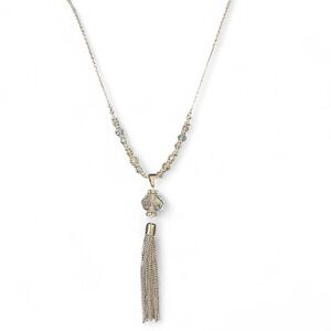 Paparazzi One Sway or Another Silver Tassel Statement Opera Length Necklace